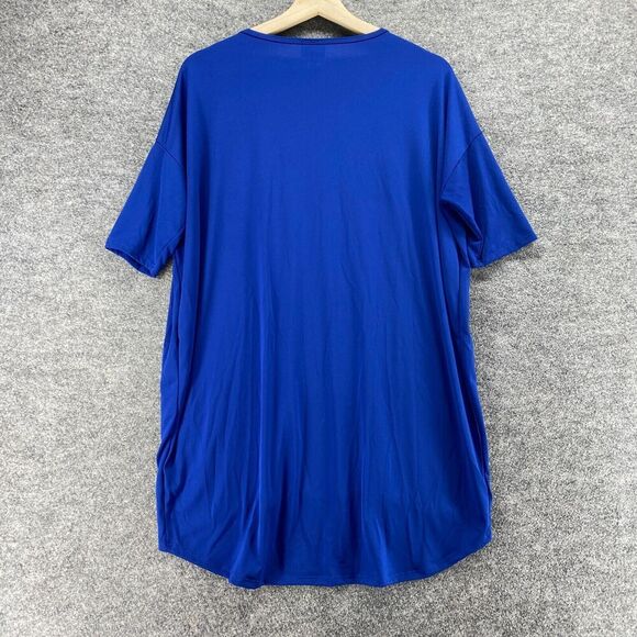 LulaRoe T-Shirt Women S Small Blue Short Sleeve Round Neck Pullover Casual - Picture 2 of 7